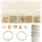 750 Pieces Beads for Bracelets Making Kit DIY Pearl Beads for Jewelry Making Kit for Adults Charms for Bracelets String Crystal Beads for Bracelets Making Kit for Girls Jewelry Making Supplies